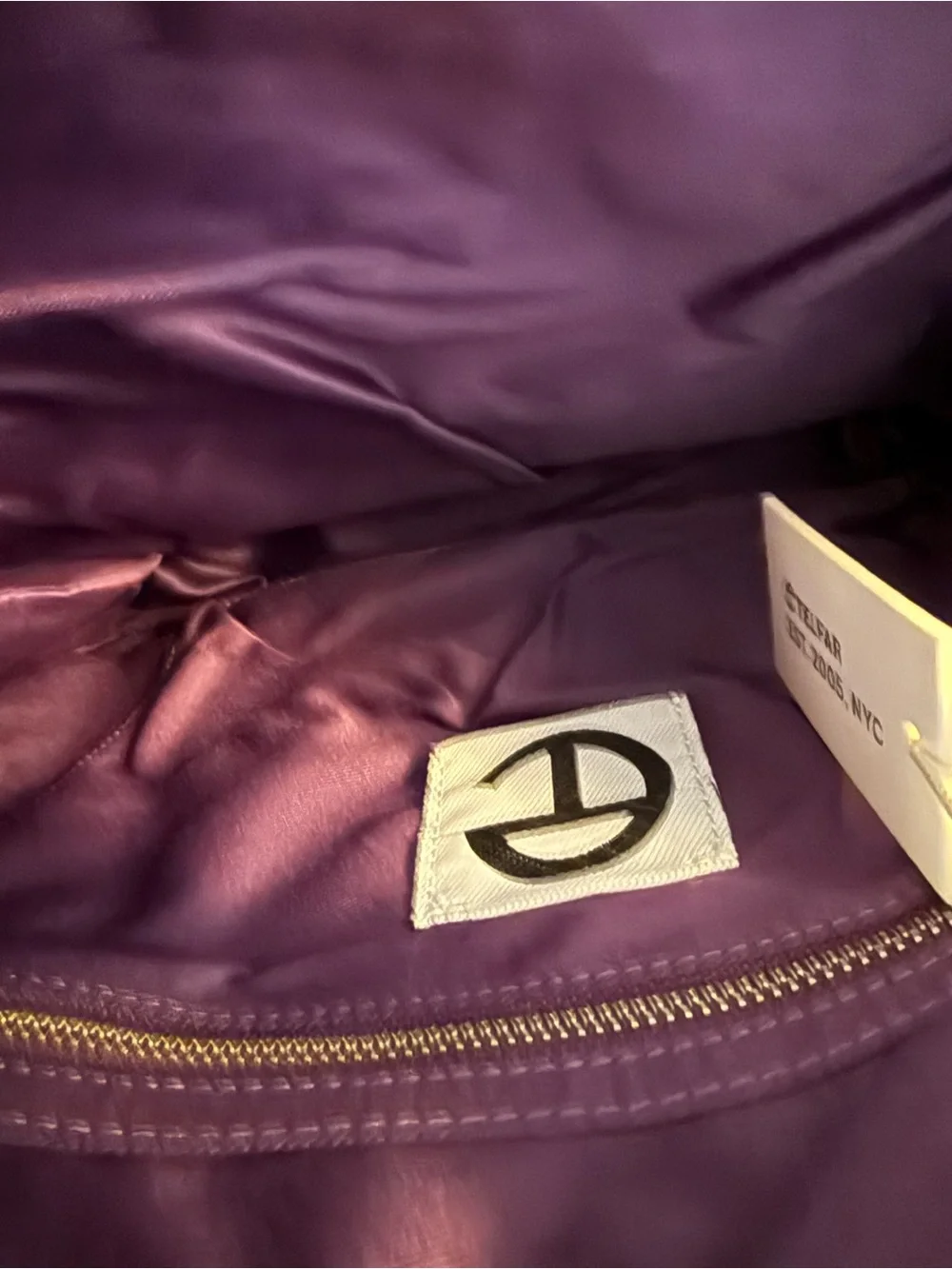 Telfar Medium Shopping Bag in eggplant